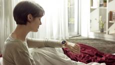 Person looking at their smart watch