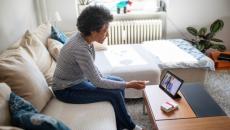 Patient attending telehealth appointment