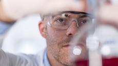 Lab technician at work