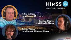 Mike Miliard, Susan Morse, Jessica Hagen HIMSS25 Day 1_Las Vegas skyline Photo by halbergman/E+/Getty Images