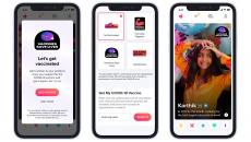 Tinder's premium content for vaccinated users. 